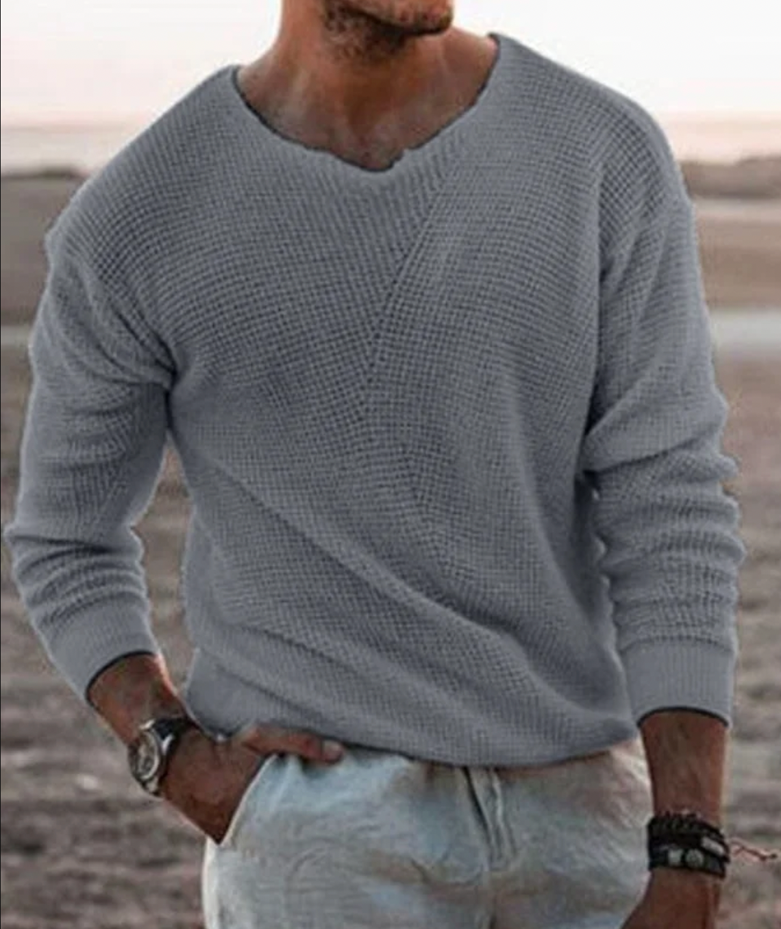 Relaxed Fit Long-Sleeve Jumper - Tim