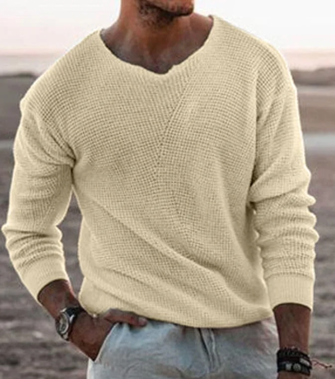 Relaxed Fit Long-Sleeve Jumper - Tim