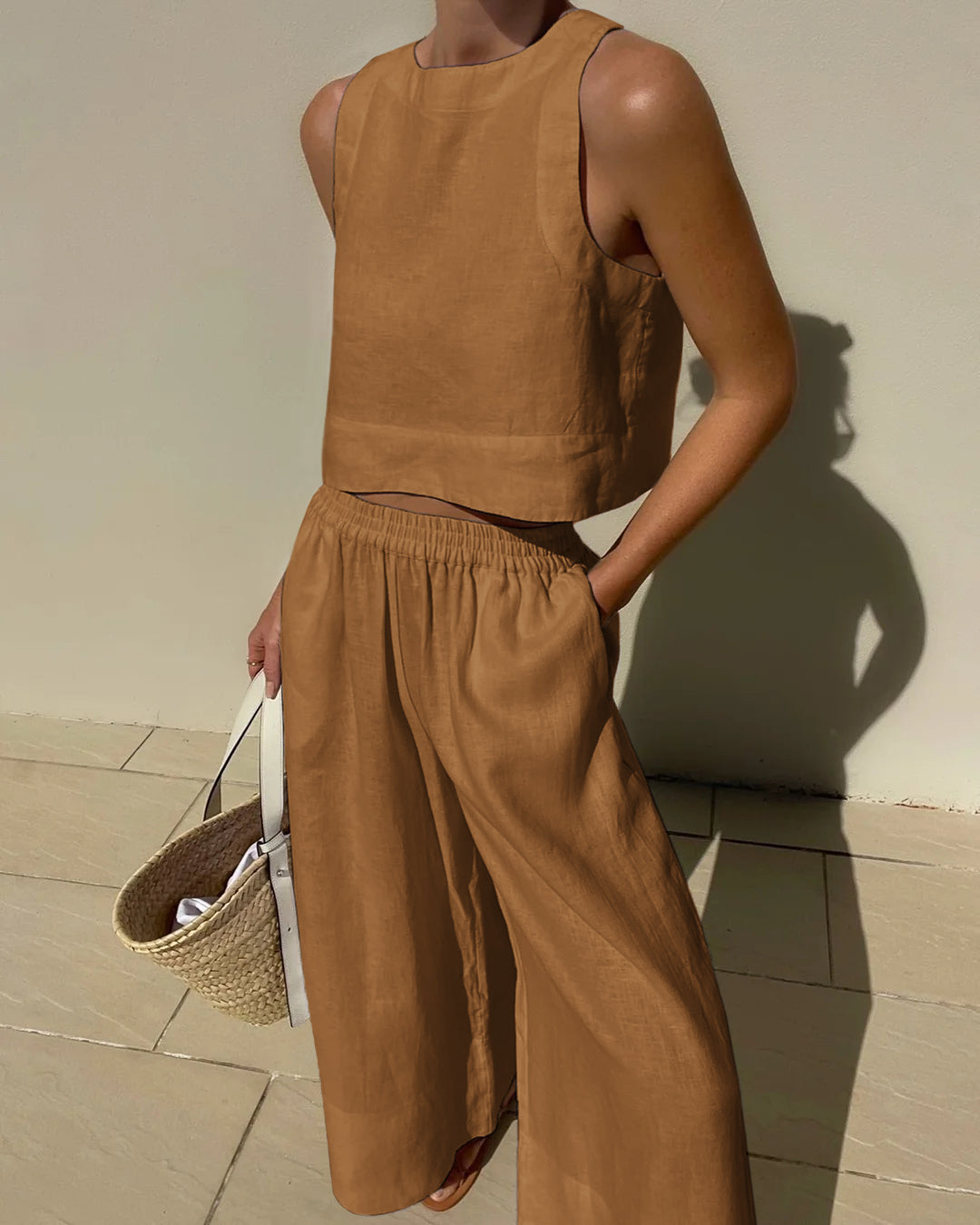 Relaxed Fit Matching Top And Trouser Set - Gina