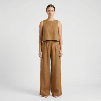 Relaxed Fit Matching Top And Trouser Set - Gina