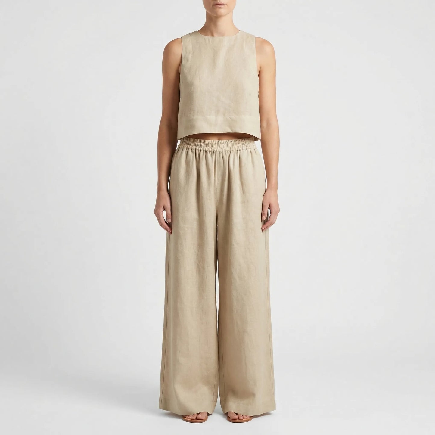 Relaxed Fit Matching Top And Trouser Set - Gina