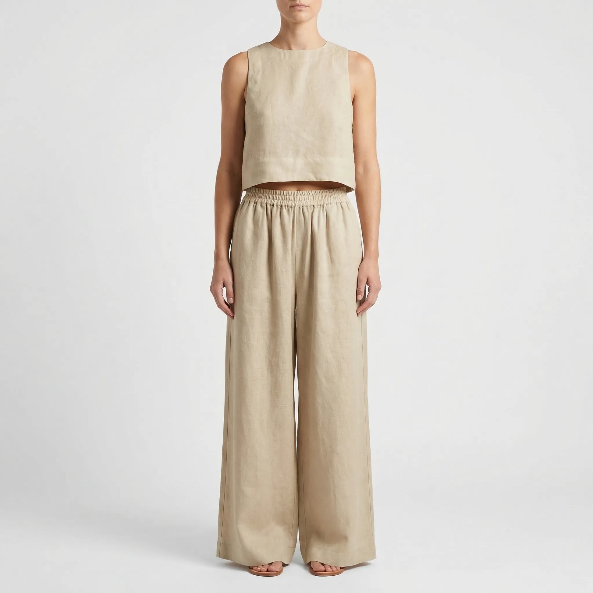 Relaxed Fit Matching Top And Trouser Set - Gina