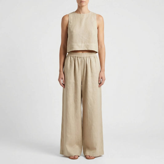 Relaxed Fit Matching Top And Trouser Set - Gina