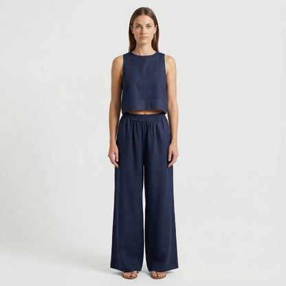 Relaxed Fit Matching Top And Trouser Set - Gina