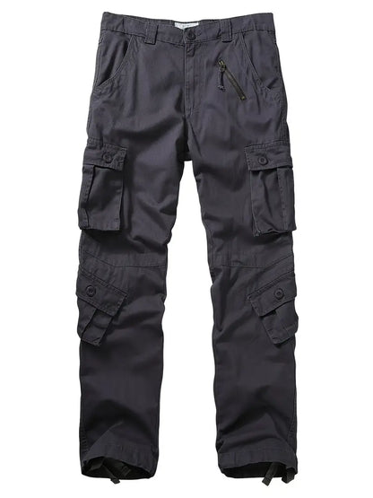 Relaxed Fit Multi-Pocket Cargo Trousers - Shane