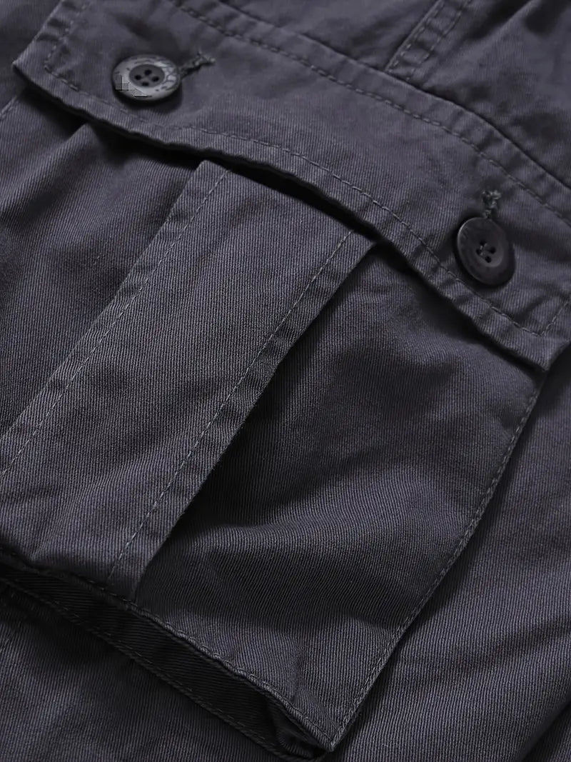 Relaxed Fit Multi-Pocket Cargo Trousers - Shane