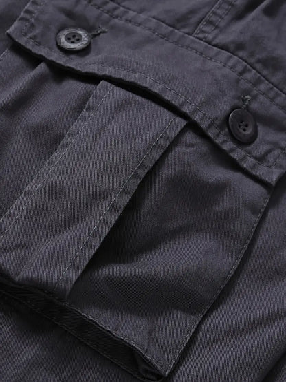 Relaxed Fit Multi-Pocket Cargo Trousers - Shane