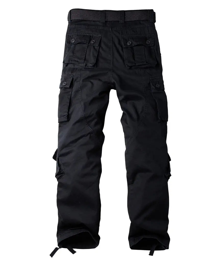 Relaxed Fit Multi-Pocket Cargo Trousers - Shane