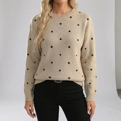 Relaxed Fit Polka Dot Jumper - Sahra