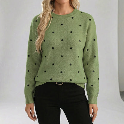 Relaxed Fit Polka Dot Jumper - Sahra