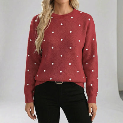 Relaxed Fit Polka Dot Jumper - Sahra