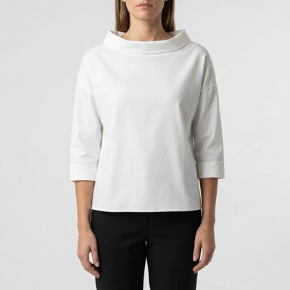 Relaxed Fit Roll-Neck Women's Top - Joanne
