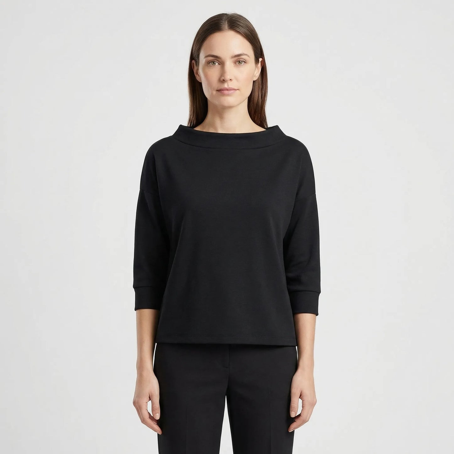Relaxed Fit Roll-Neck Women's Top - Joanne