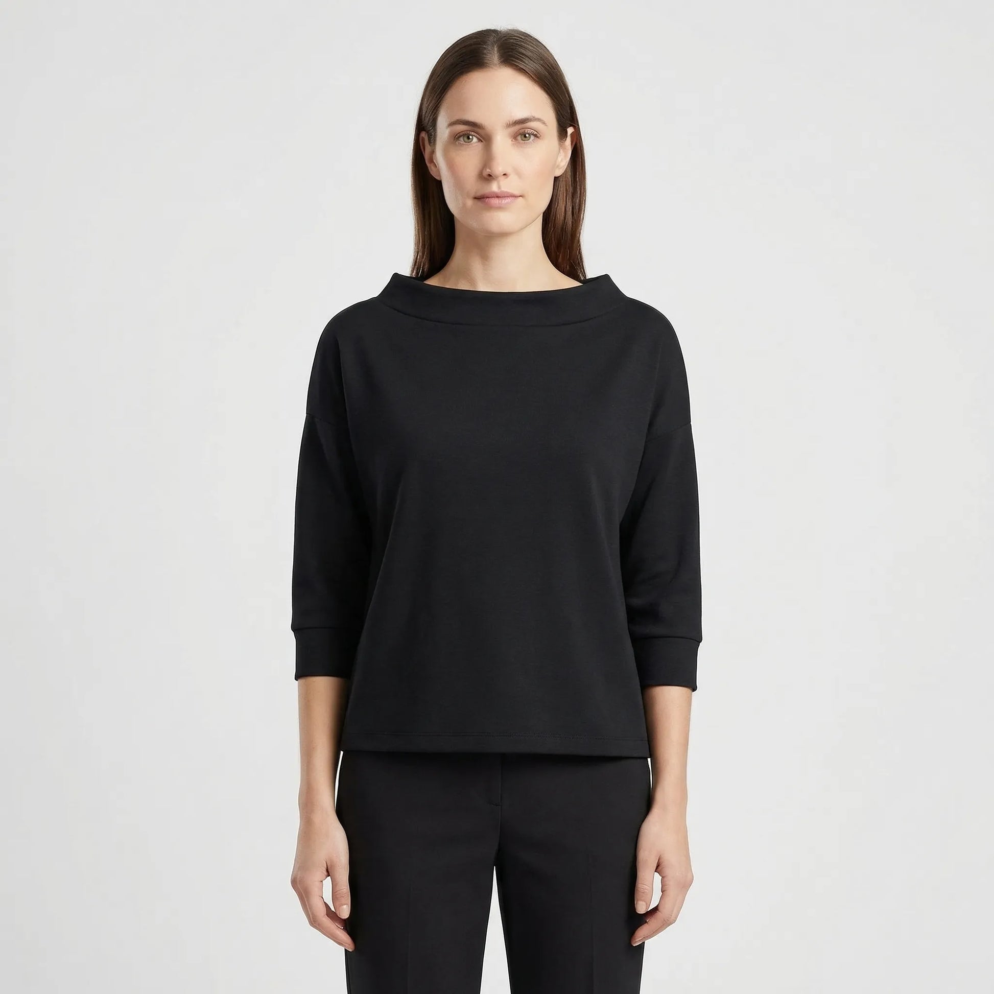 Relaxed Fit Roll-Neck Women's Top - Joanne