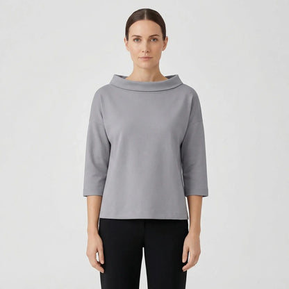 Relaxed Fit Roll-Neck Women's Top - Joanne
