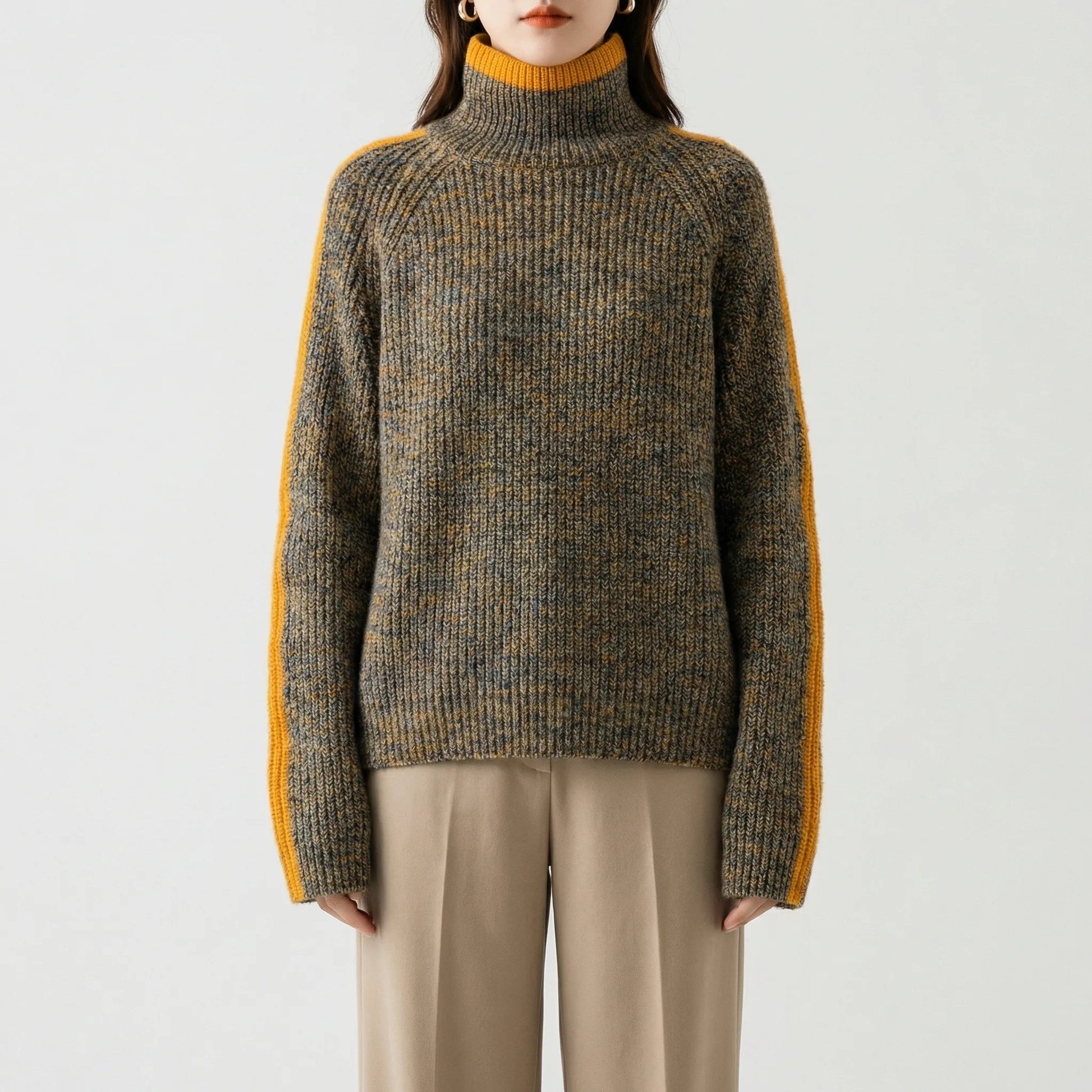 Relaxed Fit Turtleneck Jumper - Ayleen