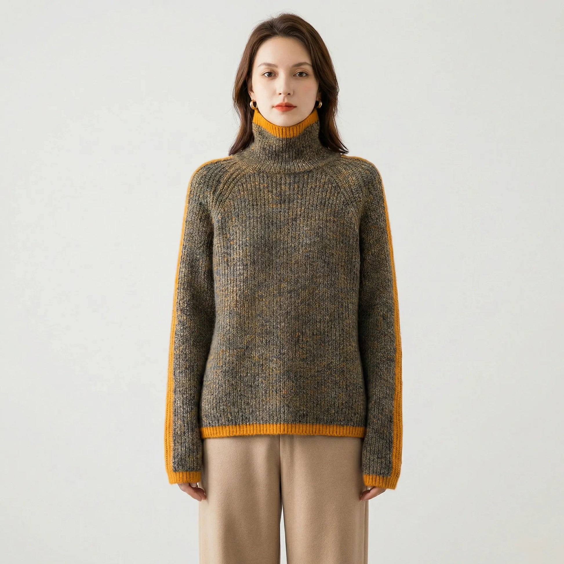 Relaxed Fit Turtleneck Jumper - Ayleen