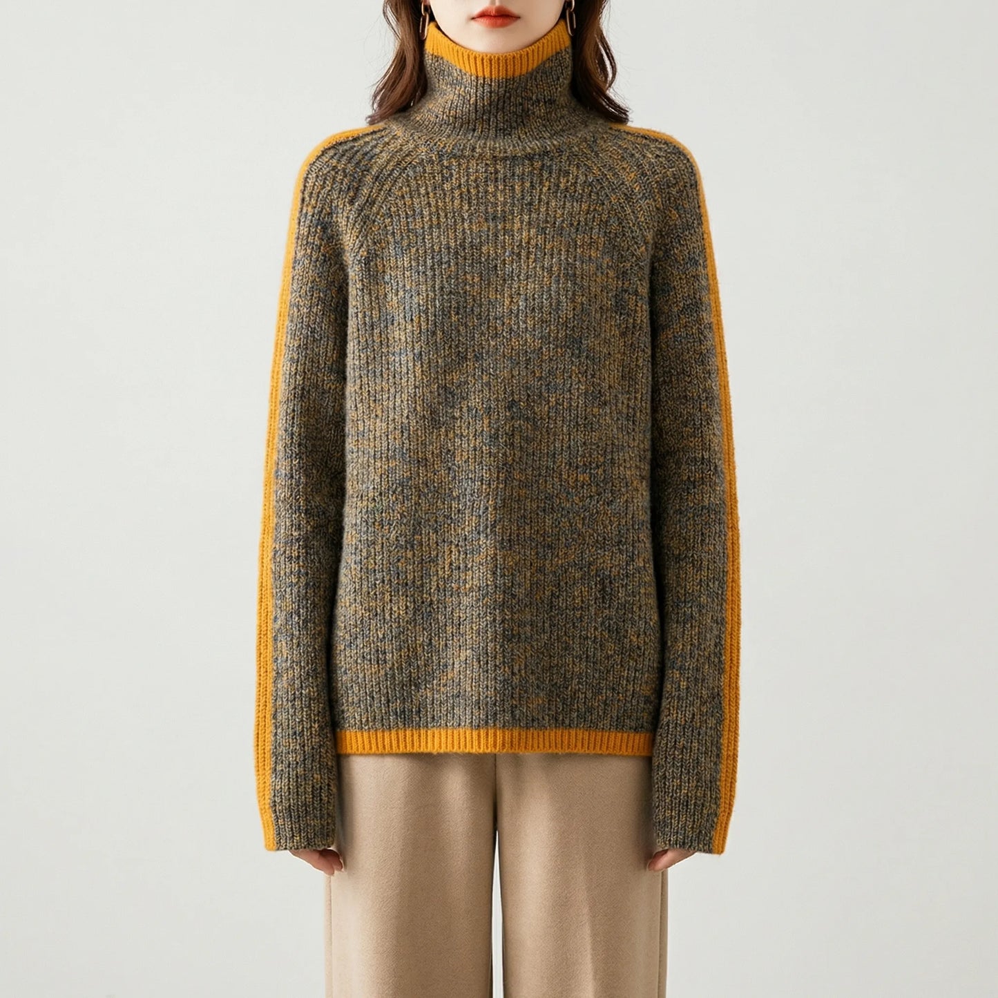 Relaxed Fit Turtleneck Jumper - Ayleen
