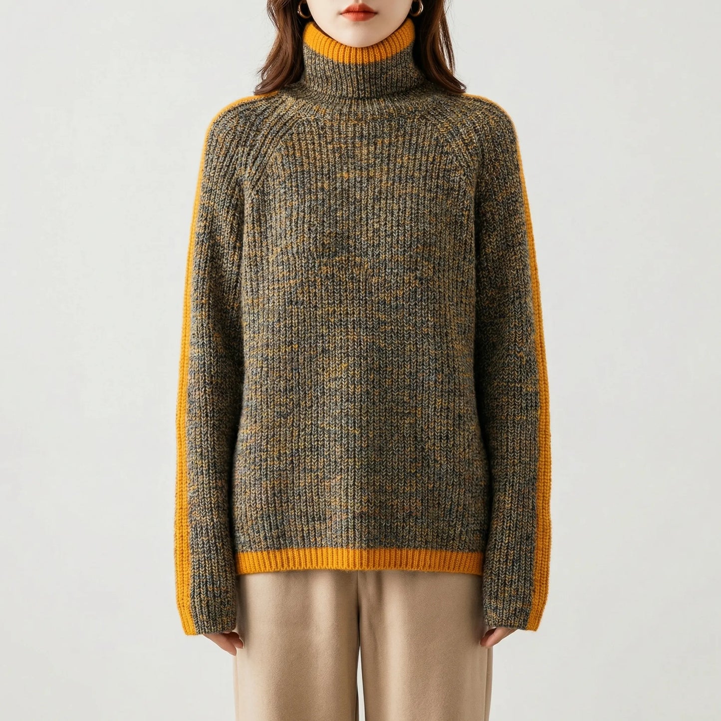 Relaxed Fit Turtleneck Jumper - Ayleen