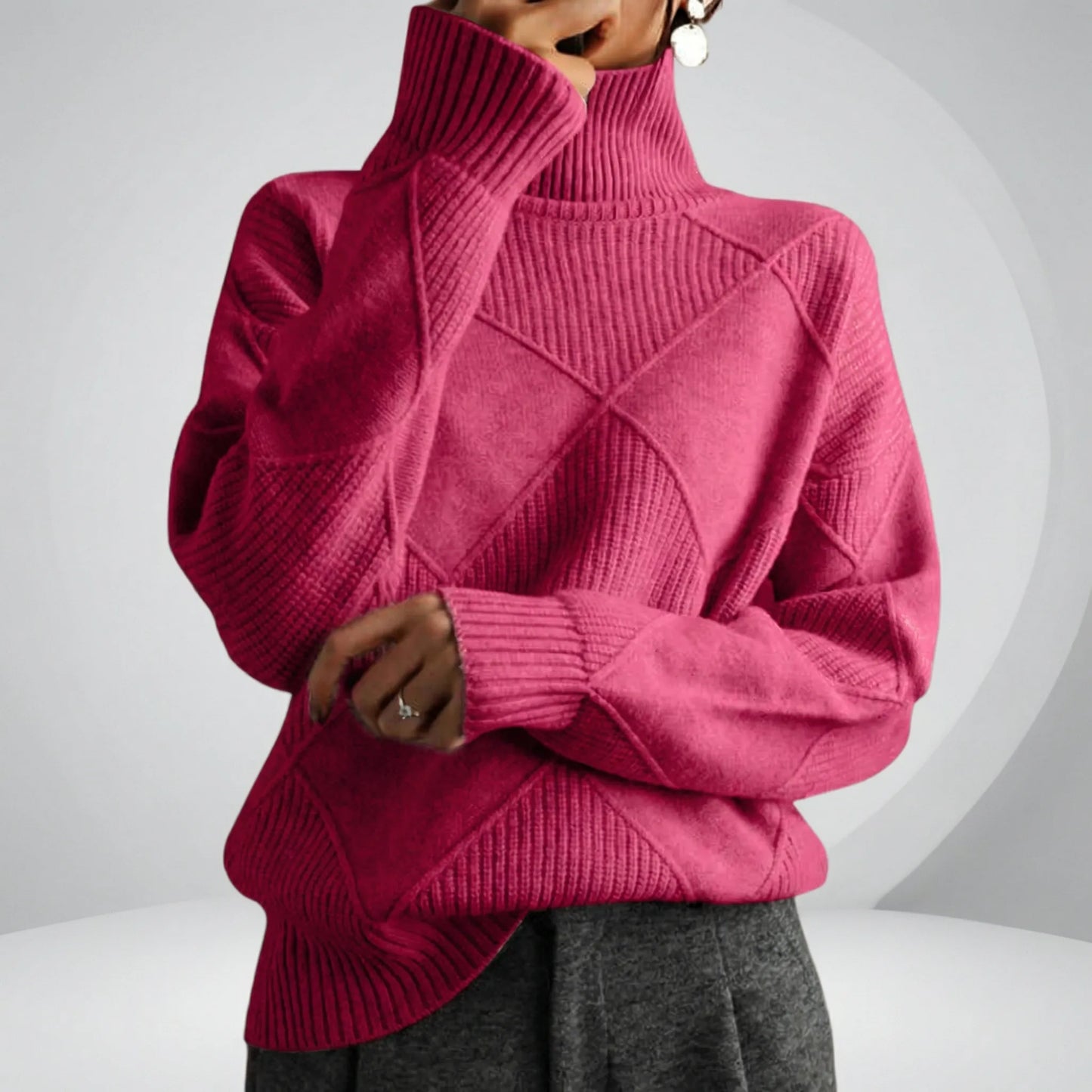 Relaxed Fit Turtleneck Jumper - Luzie