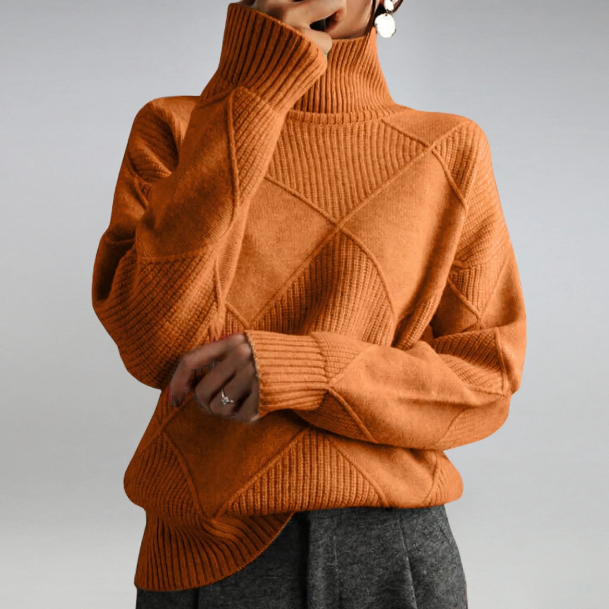 Relaxed Fit Turtleneck Jumper - Luzie