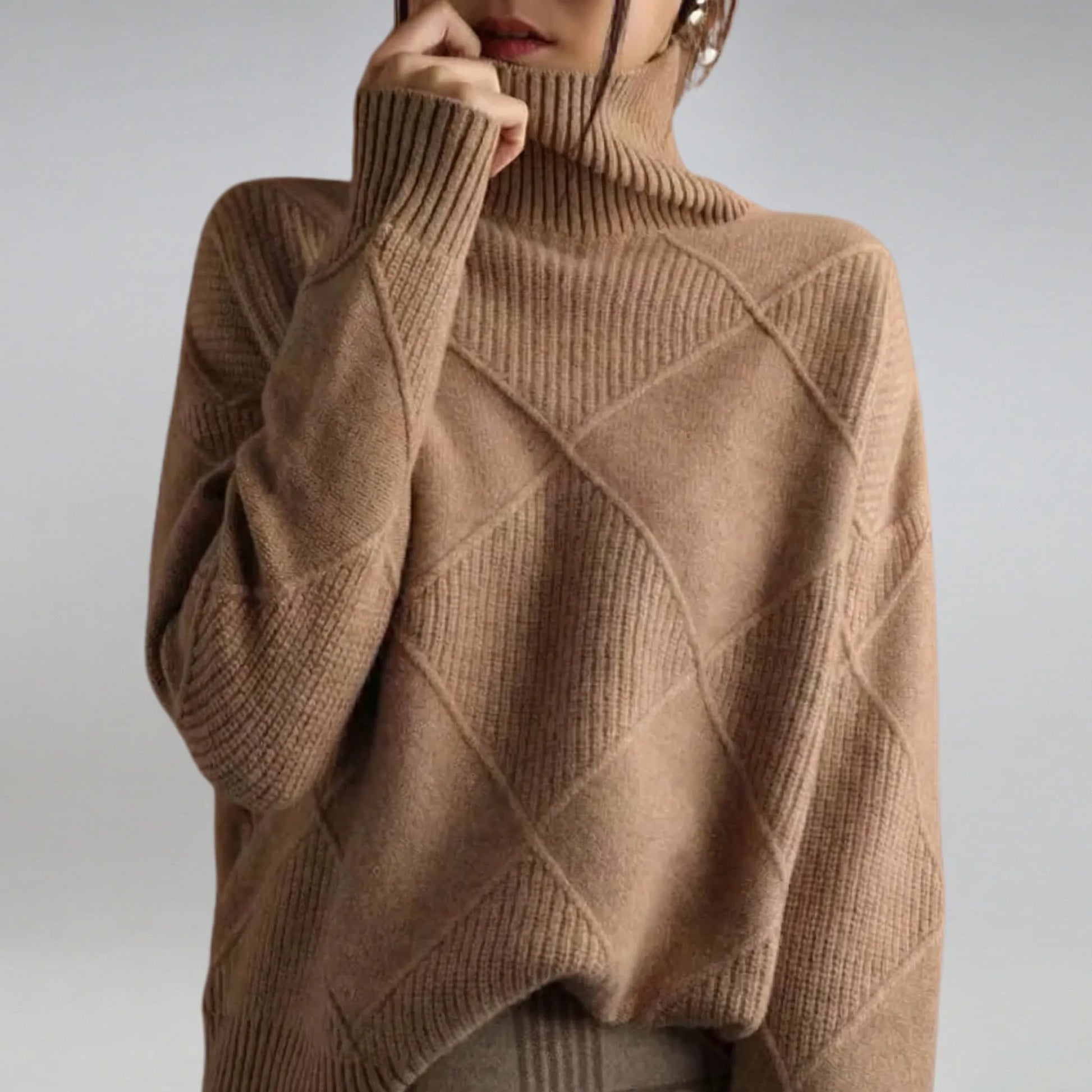 Relaxed Fit Turtleneck Jumper - Luzie