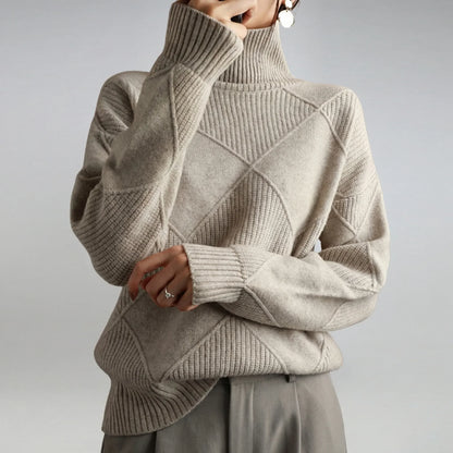 Relaxed Fit Turtleneck Jumper - Luzie