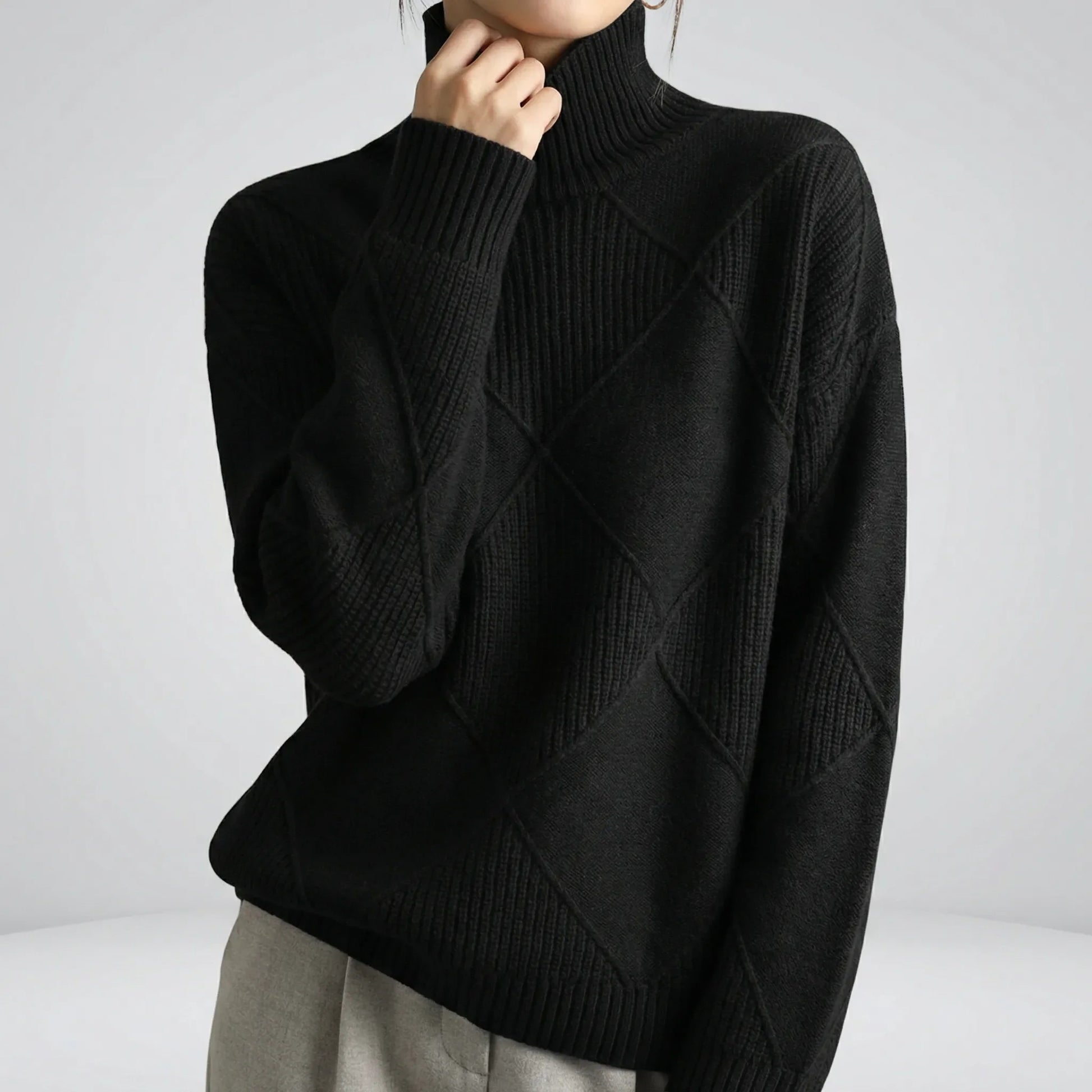 Relaxed Fit Turtleneck Jumper - Luzie