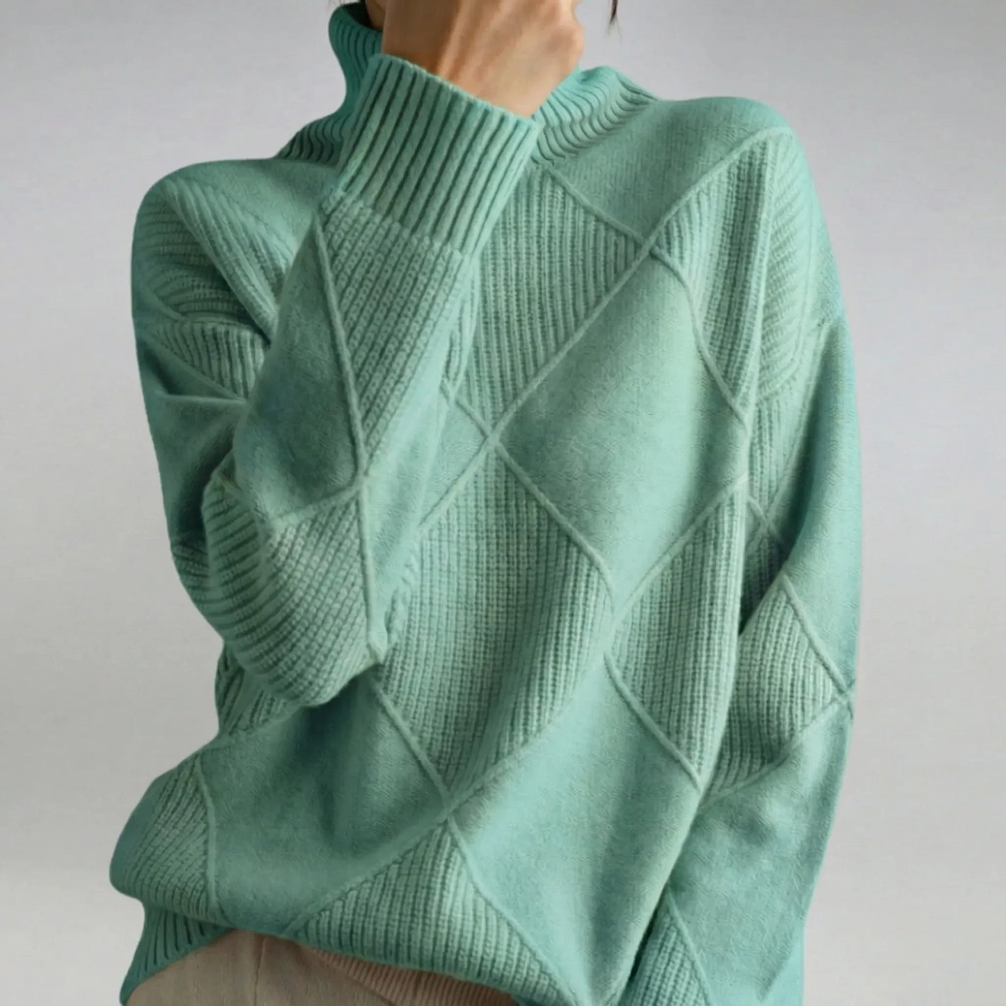 Relaxed Fit Turtleneck Jumper - Luzie