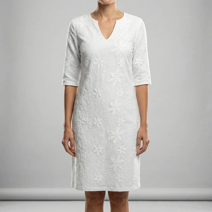 Relaxed Fit V-Neck Summer Dress - Ilayda