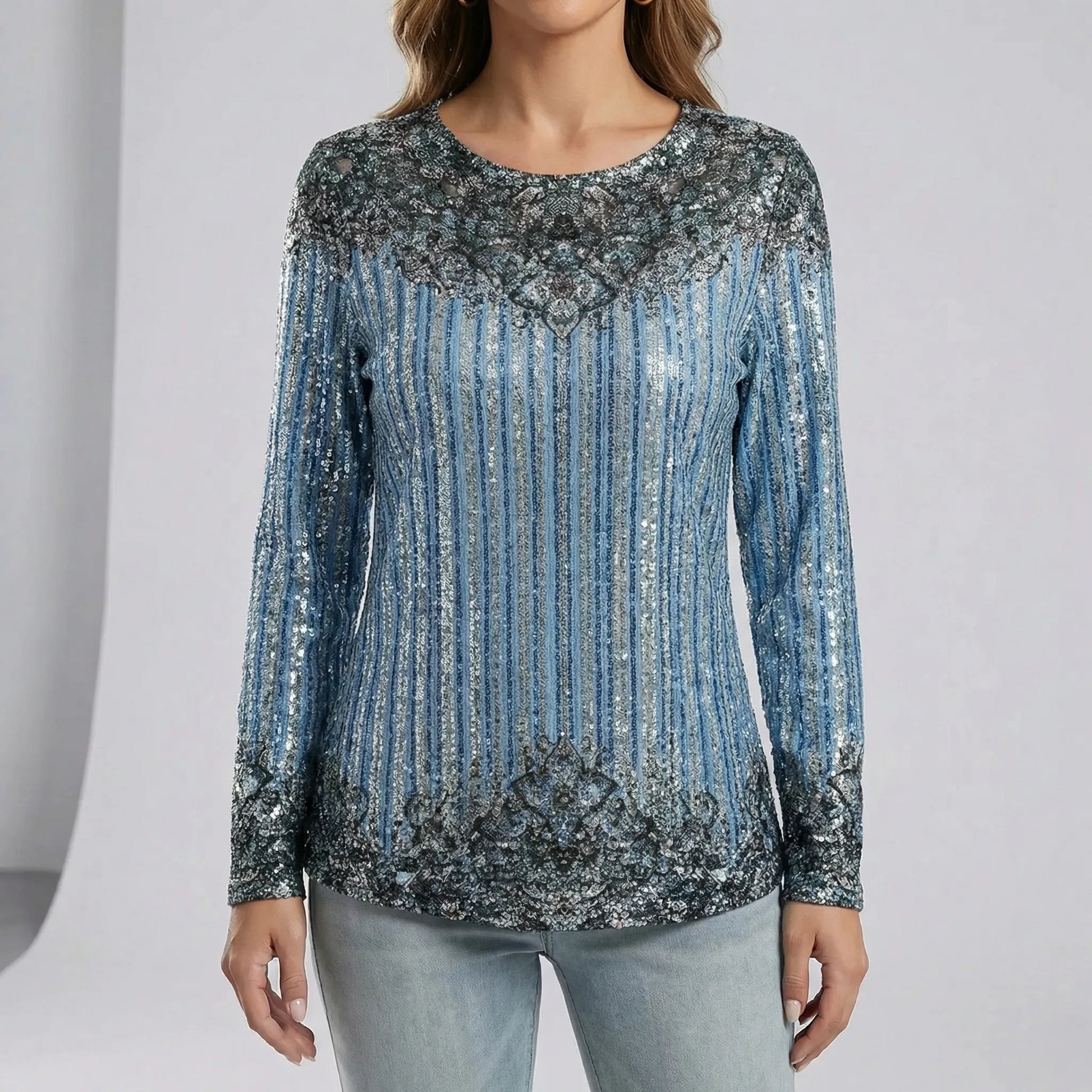 Relaxed Sequin Top - Janine