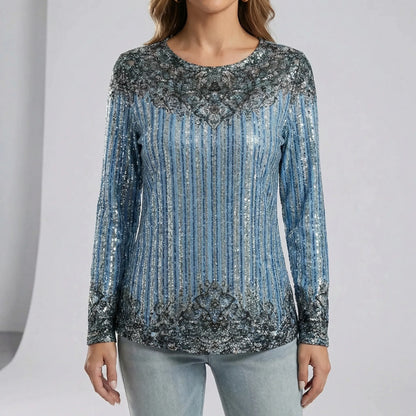 Relaxed Sequin Top - Janine