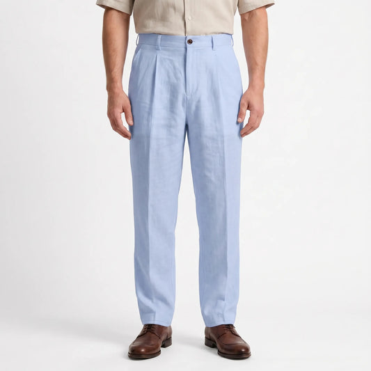 Relaxed Straight Leg Trousers -  Brent