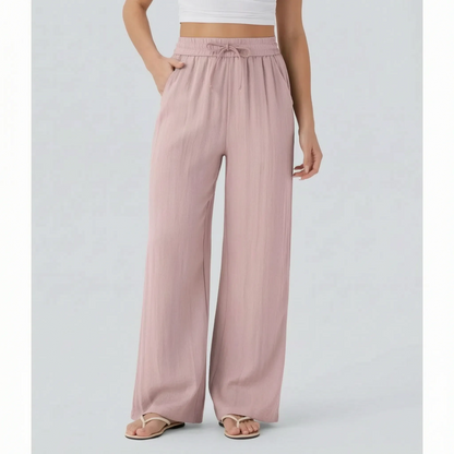 Relaxed Wide-Leg Casual Trousers - Julie
