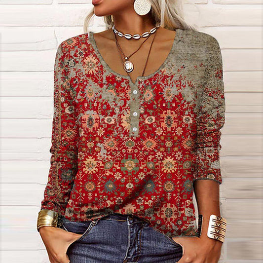 Relaxed Women's Jumper In A Boho Style - Sheri