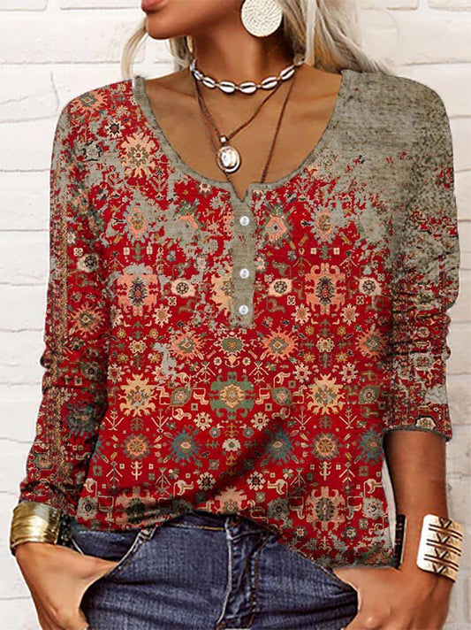 Relaxed Women's Jumper In A Boho Style - Sheri