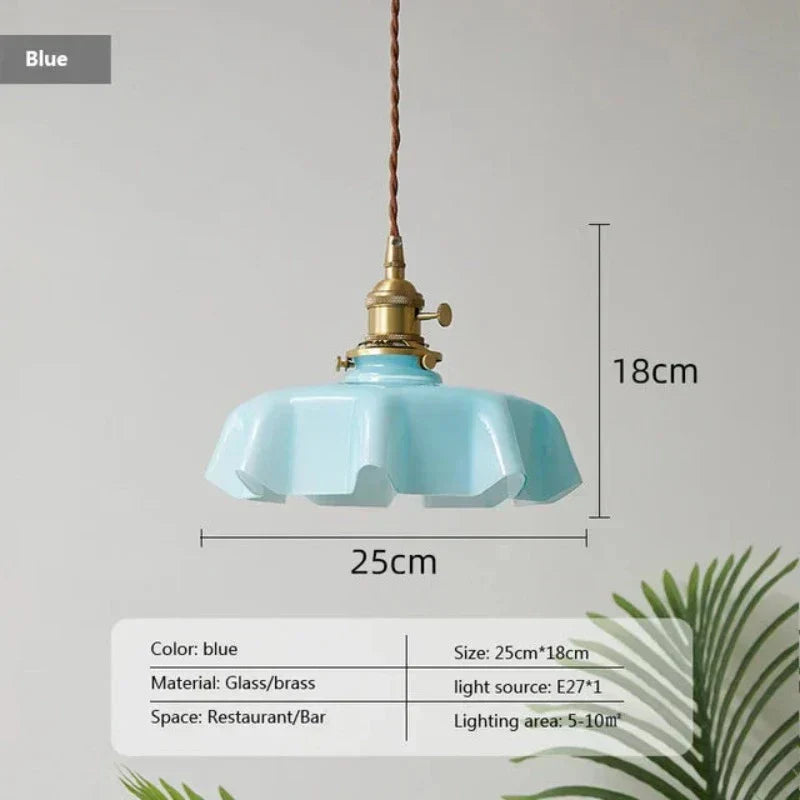 French Brass Hanging Lamp - BrassChic