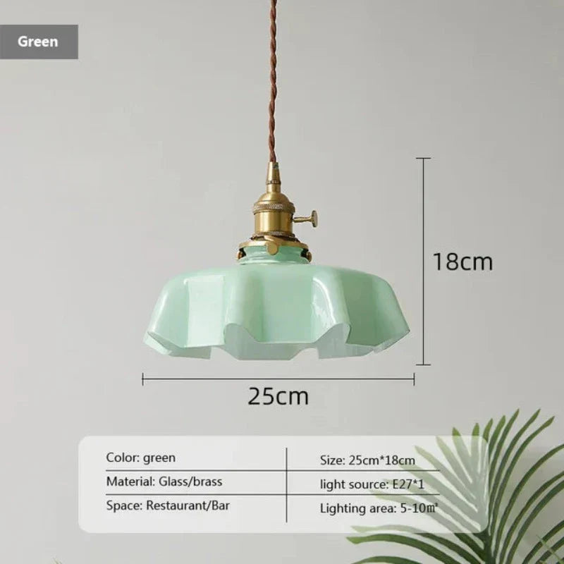 French Brass Hanging Lamp - BrassChic