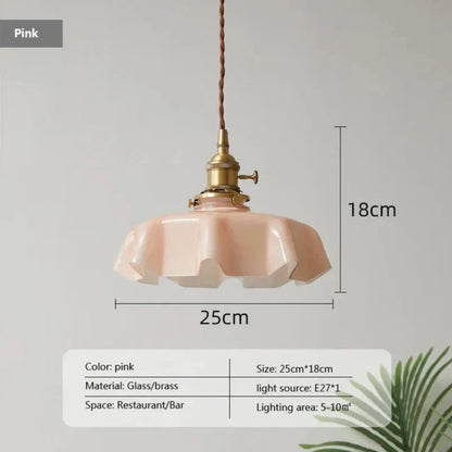 French Brass Hanging Lamp - BrassChic