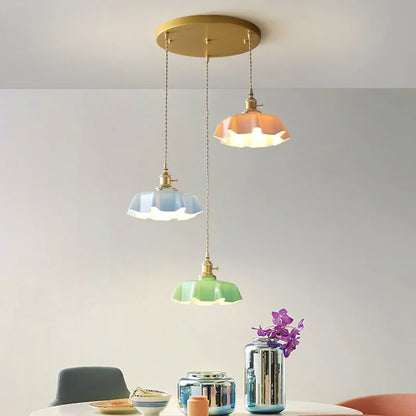 French Brass Hanging Lamp - BrassChic