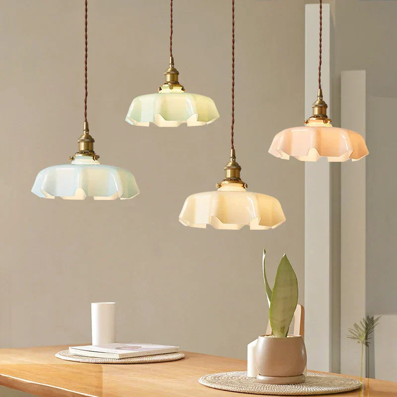 French Brass Hanging Lamp - BrassChic