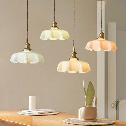French Brass Hanging Lamp - BrassChic