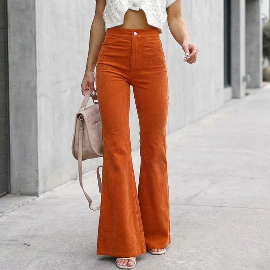 Retro-Inspired Flared Women's Trousers - Kristin