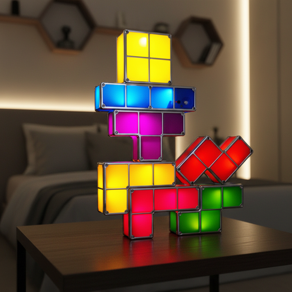 Retro Gaming Designleuchte - PixelTower