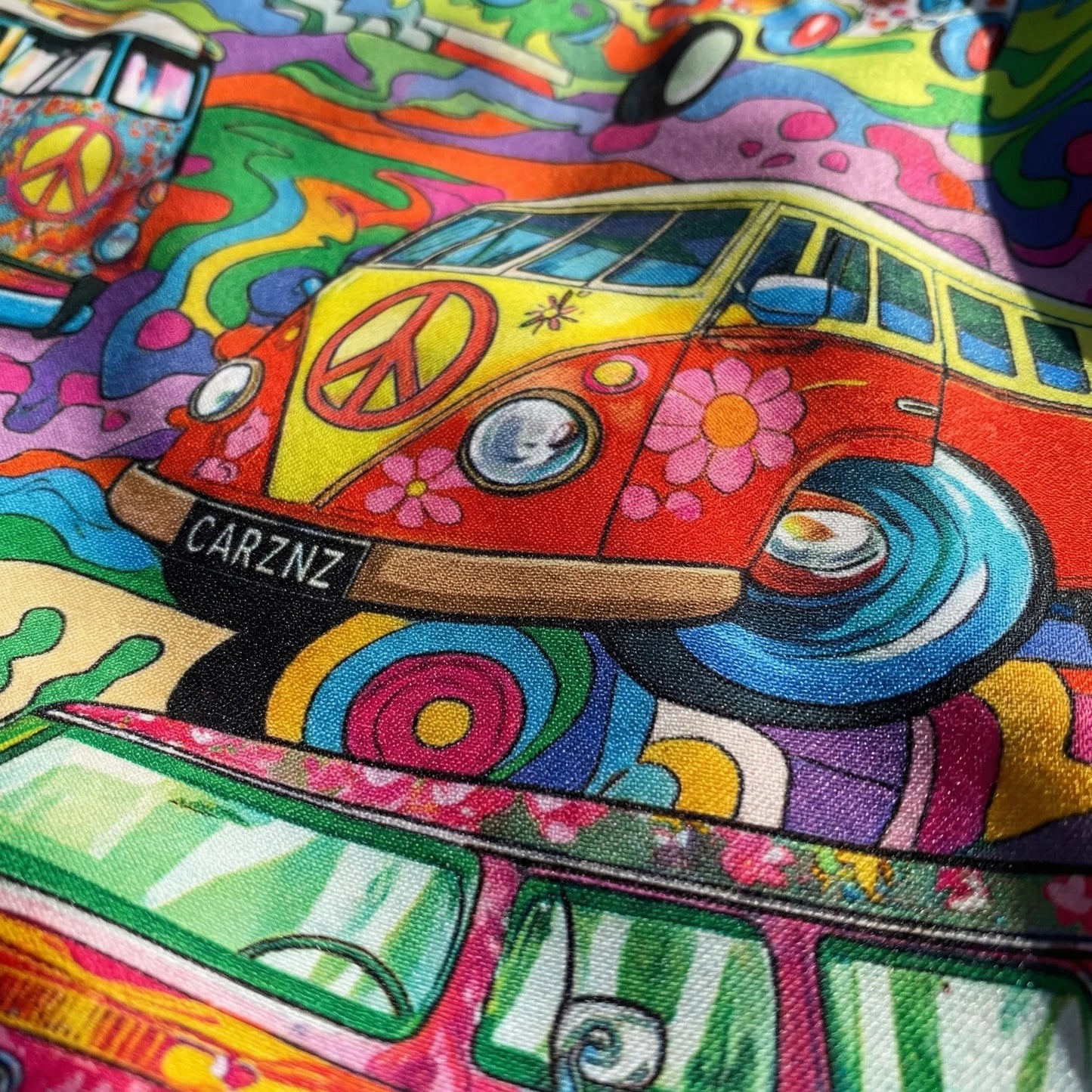 Retro Print Drawstring Swim Shorts - Caleb