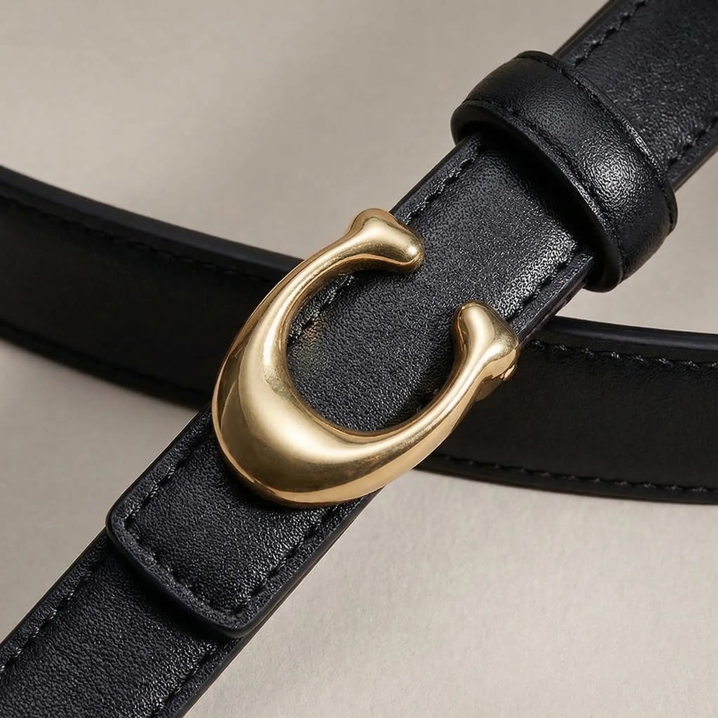 Reversible Slim C-Buckle Belt - Marjorie