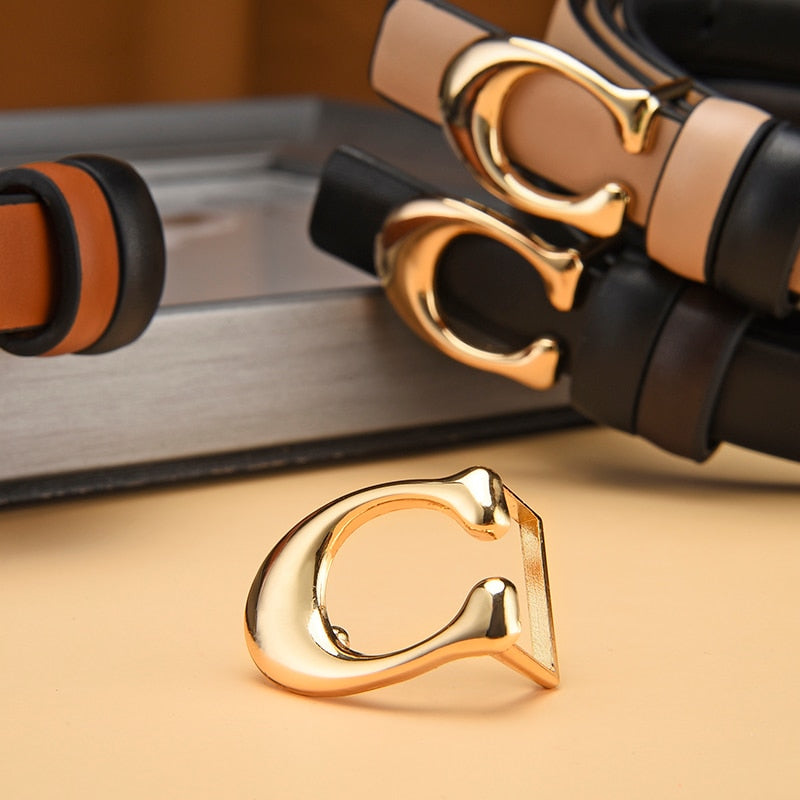 Reversible Slim C-Buckle Belt - Marjorie