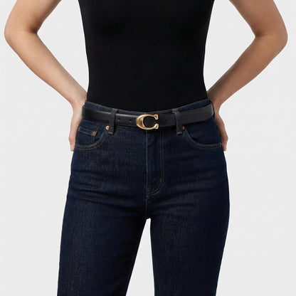 Reversible Slim C-Buckle Belt - Marjorie