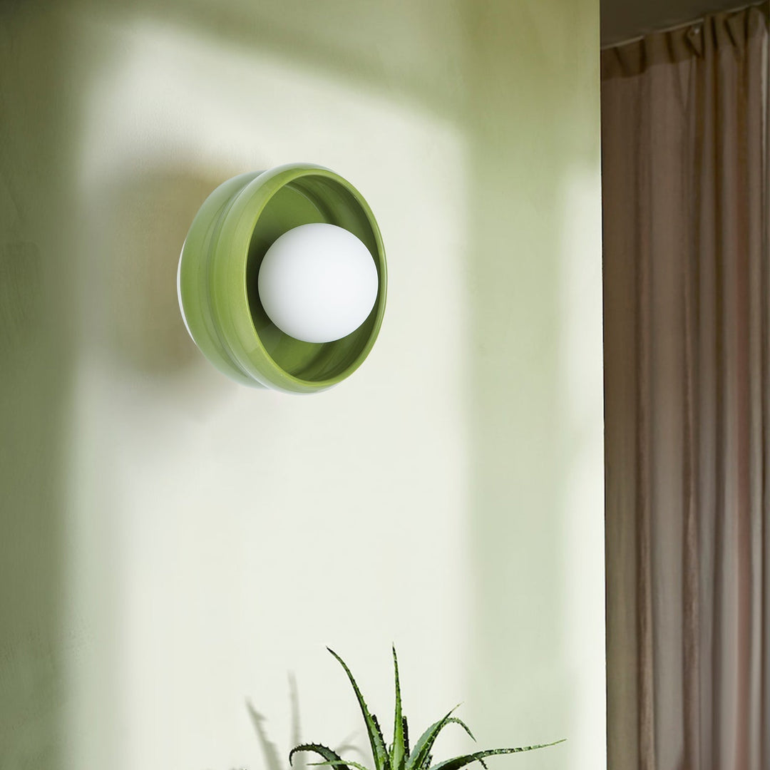 Round Ceramic Wall Lamp - Circo