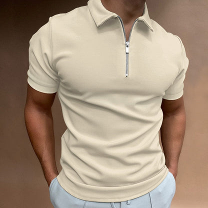 Modern slim-fit polo with zip (Buy 1, get 1 free) - VestoZip men's polo